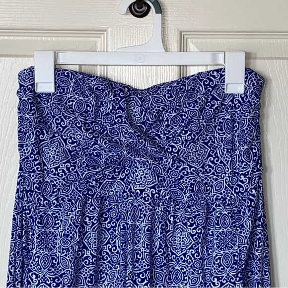 Garnet Hill Blue & White Maxi Dress ☀️ - Picture 12 of 13